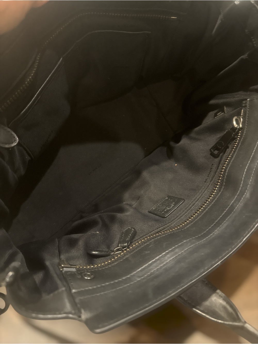 Coach Swagger 27 Satchel Bag - Black - Picture 6 of 9